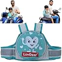 LovDear Kids Safety Belt for Two Wheeler with Storage Bag, Adjustable Child Safety Belt for Bike &amp; Scooty, 2-9 Years, Green