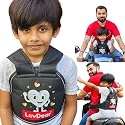 LovDear Kids Safety Belt for Two Wheeler with Storage Bag, Adjustable Child Safety Belt for Bike & Scooty, 2-9 Years, Green