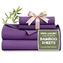 Love's cabin 100% Rayon Derived from Bamboo, King Size Sheet Set, 6 Pieces