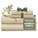 Love's cabin 100% Rayon Derived from Bamboo, King Size Sheet Set, 6 Pieces
