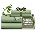 Love's cabin 100% Rayon Derived from Bamboo, King Size Sheet Set, 6 Pieces
