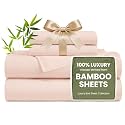 Love's cabin 100% Rayon Derived from Bamboo, Queen Sheet Set, 6 Pieces