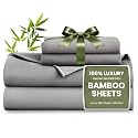 Love's cabin 100% Rayon Derived from Bamboo, King Size Sheet Set, 6 Pieces