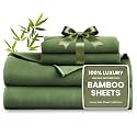 Love's cabin 100% Rayon Derived from Bamboo, King Size Sheet Set, 6 Pieces