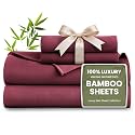 Love's cabin 100% Rayon Derived from Bamboo, Queen Sheet Set, 6 Pieces