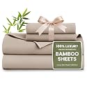 Love's cabin 100% Rayon Derived from Bamboo, King Size Sheet Set, 6 Pieces