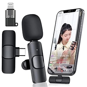 love bear k8 wireless collar mic for type-c android cell phone tablets amp iphone supported lavalier microphone noise reduction lapel mike -shootsyoutubers video recordingfacebooklive stream