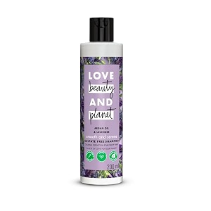 love beauty amp planet argan oil and lavender sulfate free smooth and serene shampoo no parabens no dyes 200ml
