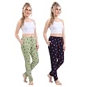 Cotton Printed Pyjamas for Women Combo (Pack of 2)
