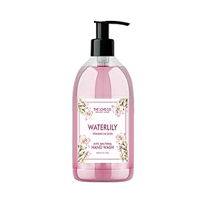 the love co luxury organic hand wash 300ml - waterlily hand soap for moisturized hand - gentle cleanser for soft hands - liquid hand soap suitable for sensitive skin