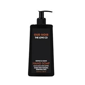 the love co luxury organic hand wash - oudh noir hand soap for moisturized hand - gentle cleanser for soft hands - liquid hand soap suitable for sensitive skin - 300ml