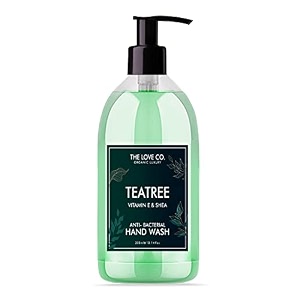 the love co tea tree hand wash - natural cleansing for smooth and hydrated hands - all-natural formula for soft and smooth hands - 300ml