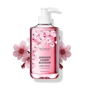 the love co japanese cherry blossom hand soap 250ml - infused moisturizing amp soothing - gentle cleanser for soft hydrated hands - ideal for sensitive skin