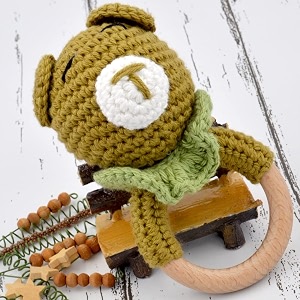 Love Crochet Art Animal Shape Crochet Rattle