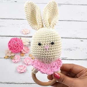 Love Crochet Art Animal Shape Crochet Rattle