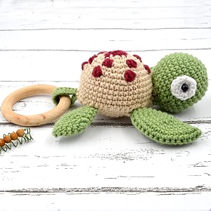 Love Crochet Art Animal Shape Crochet Rattle