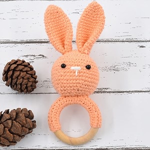 Love Crochet Art Animal Shape Crochet Rattle