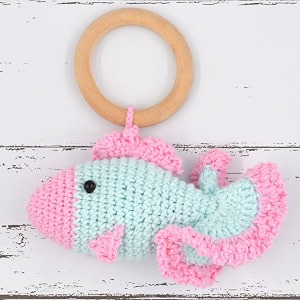 Love Crochet Art Animal Shape Crochet Rattle