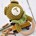 Love Crochet Art Animal Shape Crochet Rattle