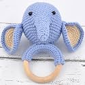 Love Crochet Art Animal Shape Crochet Rattle