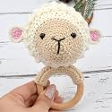 Love Crochet Art Animal Shape Crochet Rattle