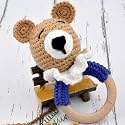 Love Crochet Art Animal Shape Crochet Rattle