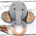 Love Crochet Art Animal Shape Crochet Rattle