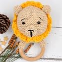 Love Crochet Art Animal Shape Crochet Rattle