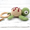 Love Crochet Art Animal Shape Crochet Rattle