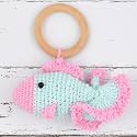 Love Crochet Art Animal Shape Crochet Rattle