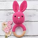 Love Crochet Art Animal Shape Crochet Rattle