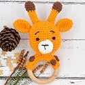 Love Crochet Art Animal Shape Crochet Rattle