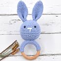 Love Crochet Cloth Rattle Soft Toy for