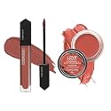Love Earth Lip And Cheek Tint &amp; Liquid Lipstick Combo| Includes Liquid Mousse Lipstick - Apple Tini Matte Finish-6ml &amp; Lip And Cheek Tint Multipot-Got Your Back Creamy Matte-8gm