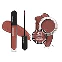 Love Earth Lip And Cheek Tint &amp; Liquid Lipstick Combo| Includes Liquid Mousse Lipstick -Apple Tini Matte Finish-6ml &amp; Lip And Cheek Tint Multipot-Kiss and Tell Creamy Matte-8gm