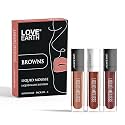 Love Earth Liquid Mousse Lipstick Browns Matte Finish Mini Combo Pack | Lightweight, Non-Sticky, Non-Drying,Transferproof, Waterproof Lipstick Set | (1.5Ml X 3) 4.5ML