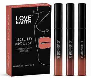 LOVE EARTH Liquid Mousse Matte Lipstick More