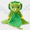 Love By Emi - White Noise Lullaby Baby Sleep Soother Lovey - Plush Baby Sleep Aid Animal Toy - Lullaby Sound Machine & Pacifier Clip - Stuffed Animal with Heartbeat - Green Dinosaur Security Blanket