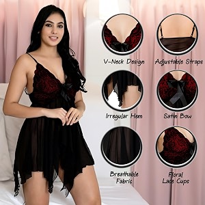 Love Maker Lingerie for Women Lace Babydoll