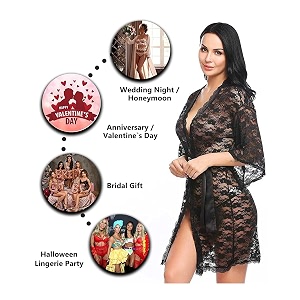 Love Maker Net Above Knee Women Babydoll