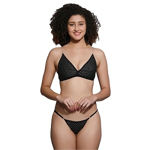 Love Maker Soft Cotton Jaquard Bra Panty