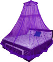 Love N Care Round mosquito net Cotton Adults Mosquito Net (full purple, Ceiling Hung)