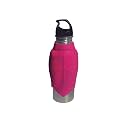 Love For pets Cup-n-Go Travel Pet Bottle Dog Water Bottle for Walking, Pet Water Dispenser Feeder Portable with Drinking Cup Bowl Outdoor Hiking, Travel for Puppy, Dogs &amp; Cats (750 ml) (Hot Pink)