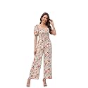 Love Welove Fashion Jumpsuits for Women Fall Dressy Casual Floral Rompers