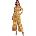 Love Welove Fashion Jumpsuits for Women Fall Dressy Casual Floral Rompers