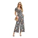 Love Welove Fashion Jumpsuits for Women Fall Dressy Casual Floral Rompers