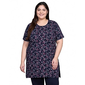 In Love Womens All-Over Printed Cotton Plus