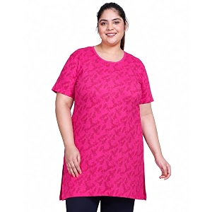 In Love Womens All-Over Printed Cotton Plus