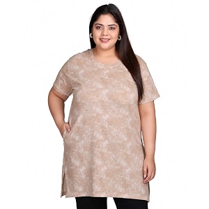 In Love Womens All-Over Printed Cotton Plus