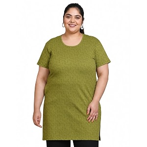 In Love Womens All-Over Printed Cotton Plus
